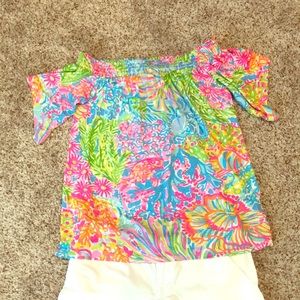 Lilly Pulitzer off the shoulder top